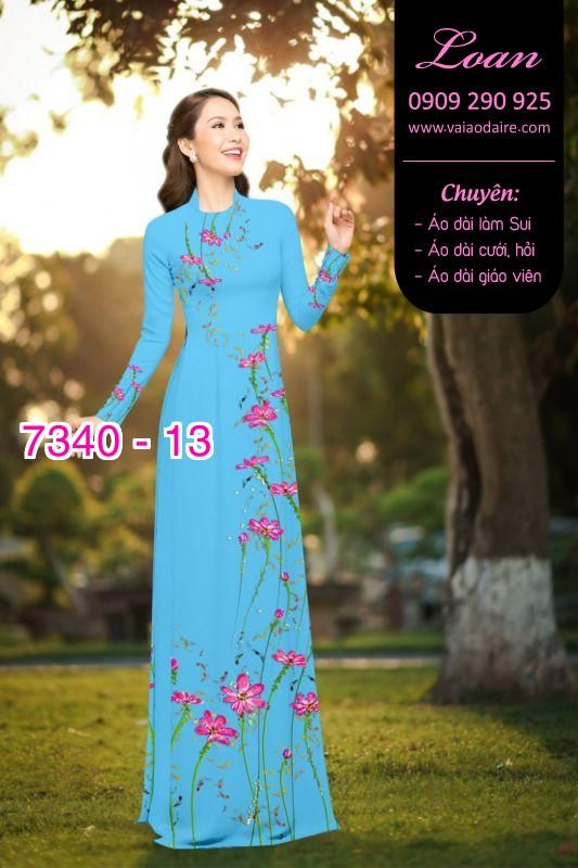 Vải áo dài hoa dây Vải áo dài hoa dây