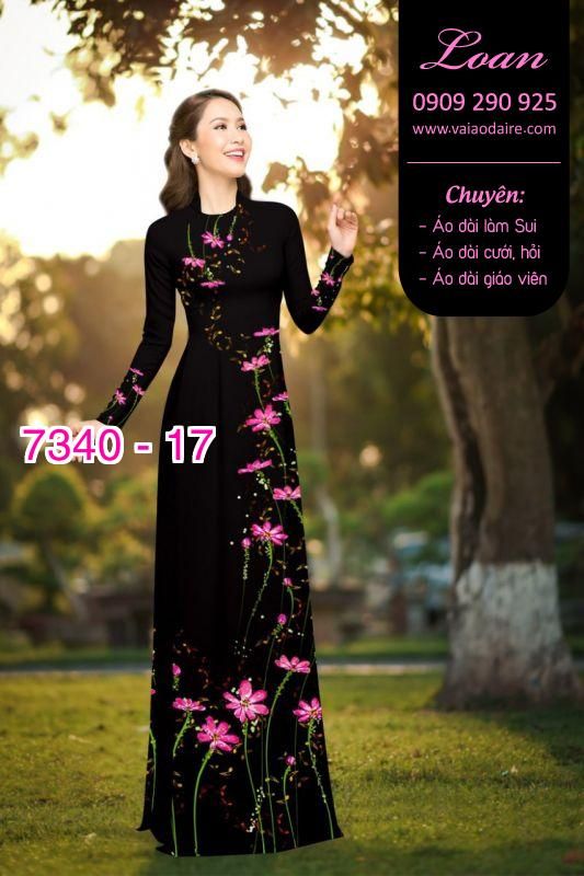 Vải áo dài hoa dây Vải áo dài hoa dây