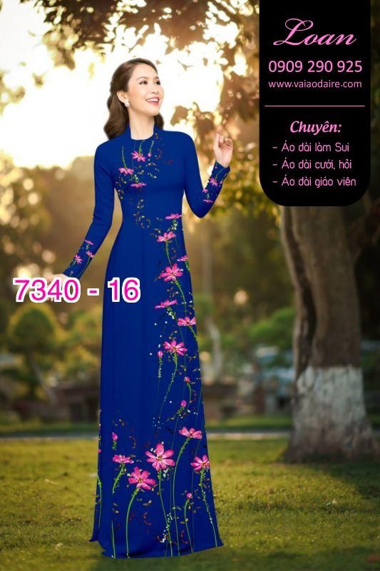 Vải áo dài hoa dây Vải áo dài hoa dây