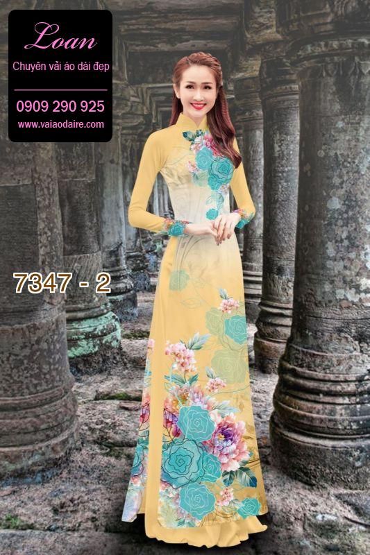 Vải áo dài hoa hồng