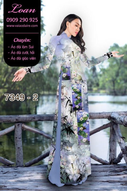 Vải áo dài phong cảnh Vải áo dài phong cảnh