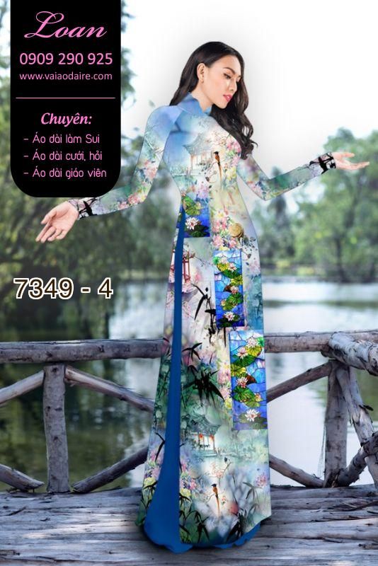 Vải áo dài phong cảnh Vải áo dài phong cảnh