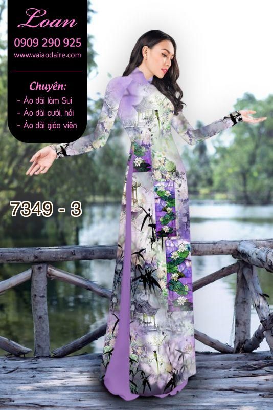 Vải áo dài phong cảnh Vải áo dài phong cảnh
