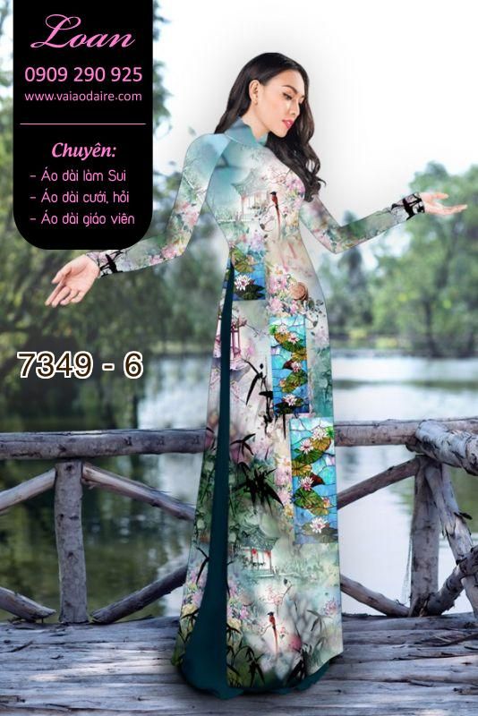 Vải áo dài phong cảnh Vải áo dài phong cảnh