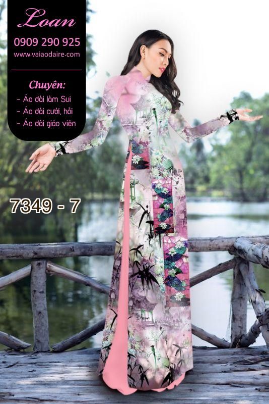 Vải áo dài phong cảnh Vải áo dài phong cảnh