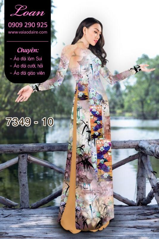 Vải áo dài phong cảnh Vải áo dài phong cảnh