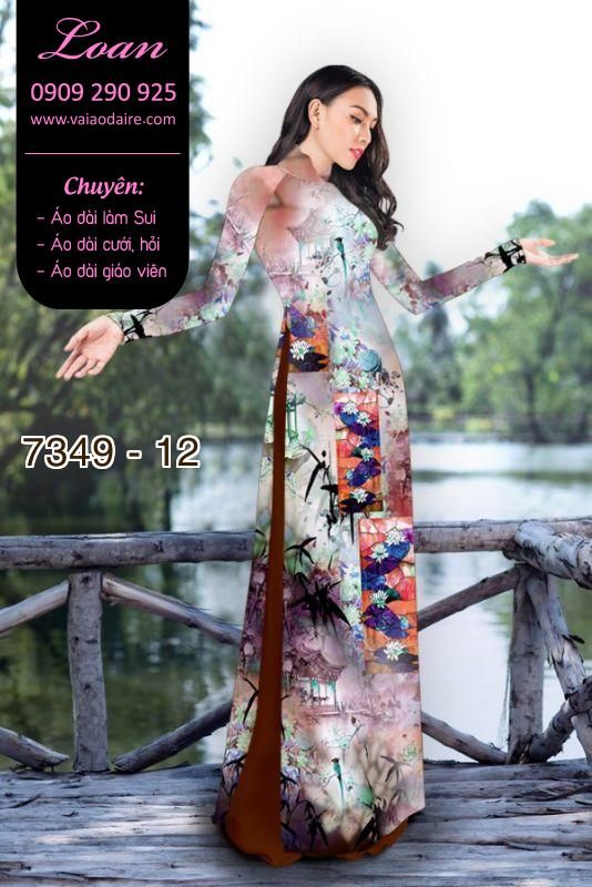 Vải áo dài phong cảnh Vải áo dài phong cảnh