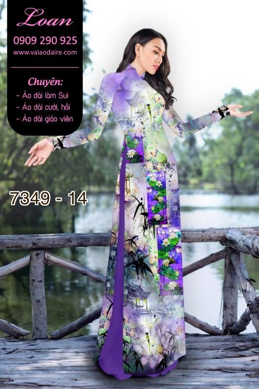 Vải áo dài phong cảnh Vải áo dài phong cảnh