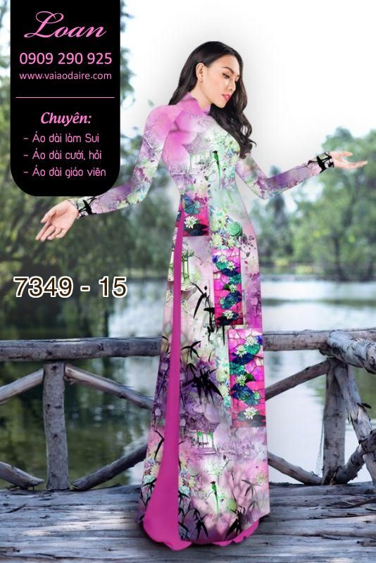 Vải áo dài phong cảnh Vải áo dài phong cảnh