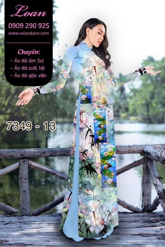Vải áo dài phong cảnh Vải áo dài phong cảnh
