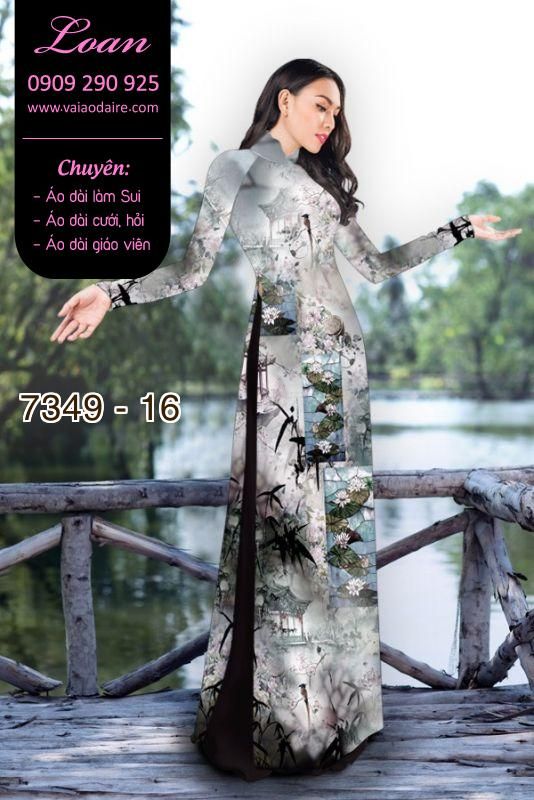Vải áo dài phong cảnh Vải áo dài phong cảnh