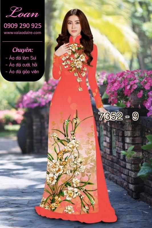 Vải áo dài hoa dây