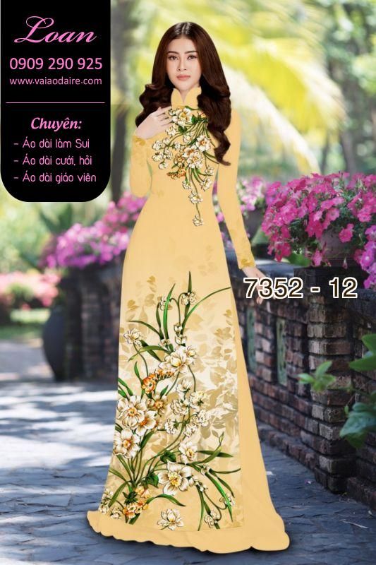 Vải áo dài hoa dây