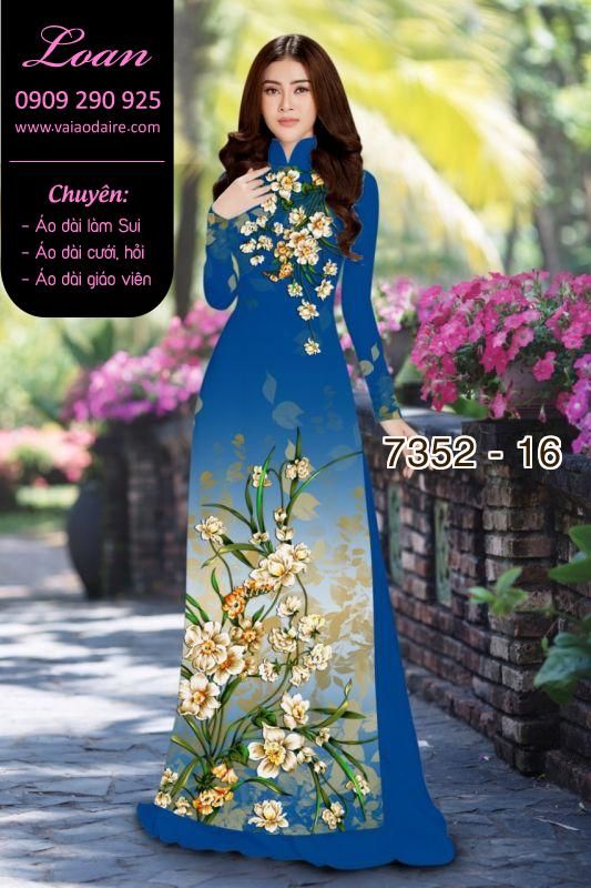 Vải áo dài hoa dây