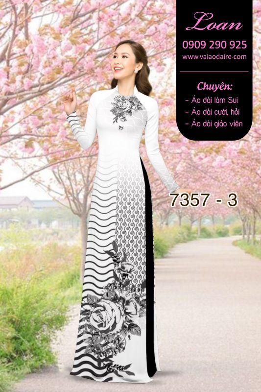 Vải áo dài hoa trên dưới Vải áo dài hoa trên dưới