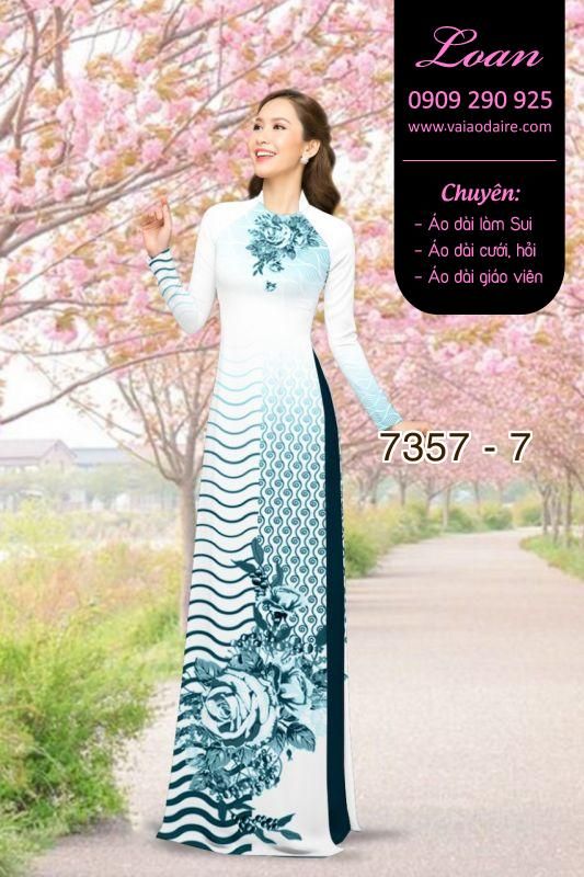 Vải áo dài hoa trên dưới Vải áo dài hoa trên dưới