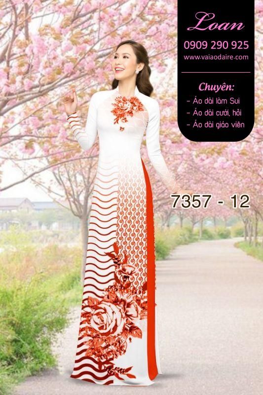 Vải áo dài hoa trên dưới Vải áo dài hoa trên dưới