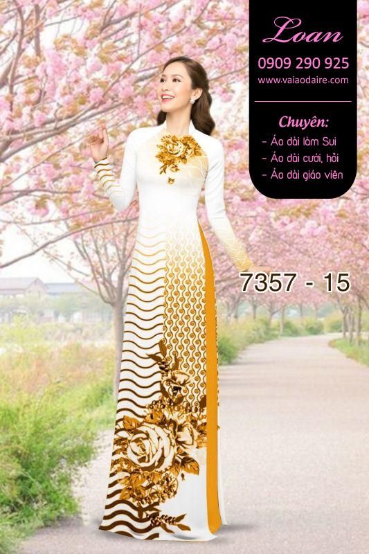 Vải áo dài hoa trên dưới Vải áo dài hoa trên dưới