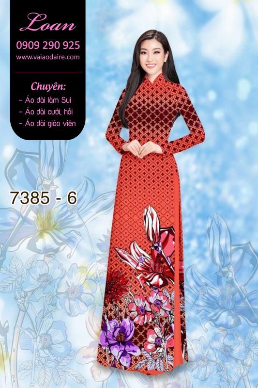 Vải áo dài nền caro