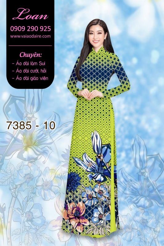 Vải áo dài nền caro