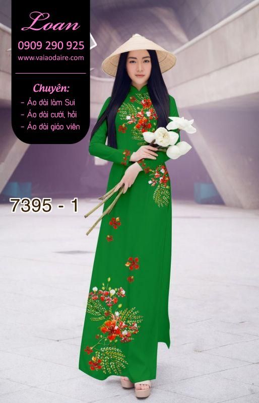 Vải áo dài hoa Phượng Vải áo dài hoa Phượng