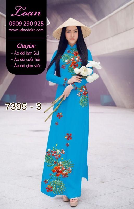 Vải áo dài hoa Phượng Vải áo dài hoa Phượng