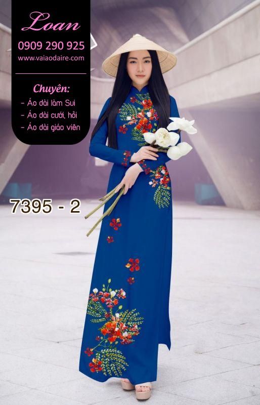Vải áo dài hoa Phượng Vải áo dài hoa Phượng