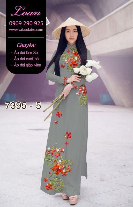Vải áo dài hoa Phượng Vải áo dài hoa Phượng