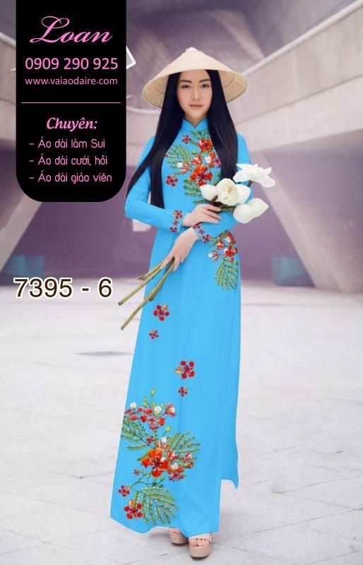 Vải áo dài hoa Phượng Vải áo dài hoa Phượng