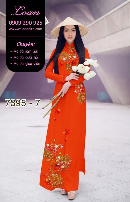 Vải áo dài hoa Phượng Vải áo dài hoa Phượng