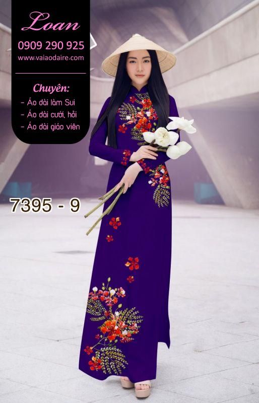 Vải áo dài hoa Phượng Vải áo dài hoa Phượng
