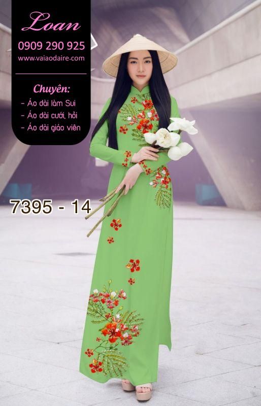Vải áo dài hoa Phượng Vải áo dài hoa Phượng