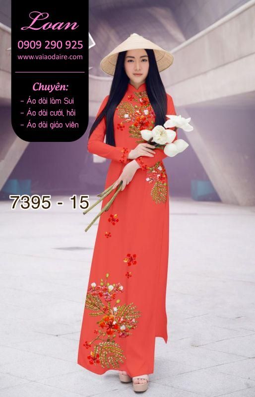 Vải áo dài hoa Phượng Vải áo dài hoa Phượng