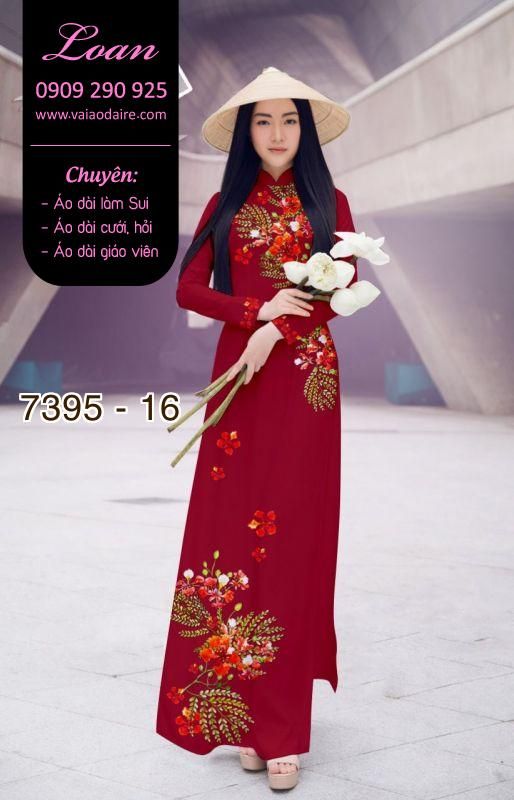 Vải áo dài hoa Phượng Vải áo dài hoa Phượng