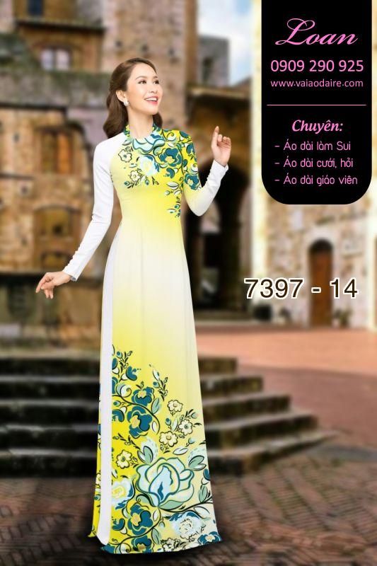 Vải áo dài hoa trên dưới Vải áo dài hoa trên dưới