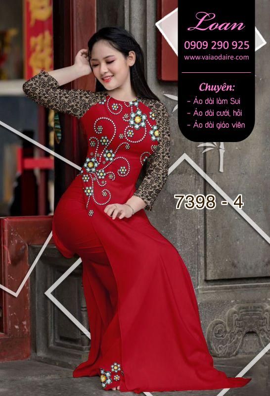 Vải áo dài hoa văn đá quí Vải áo dài hoa văn đá quí