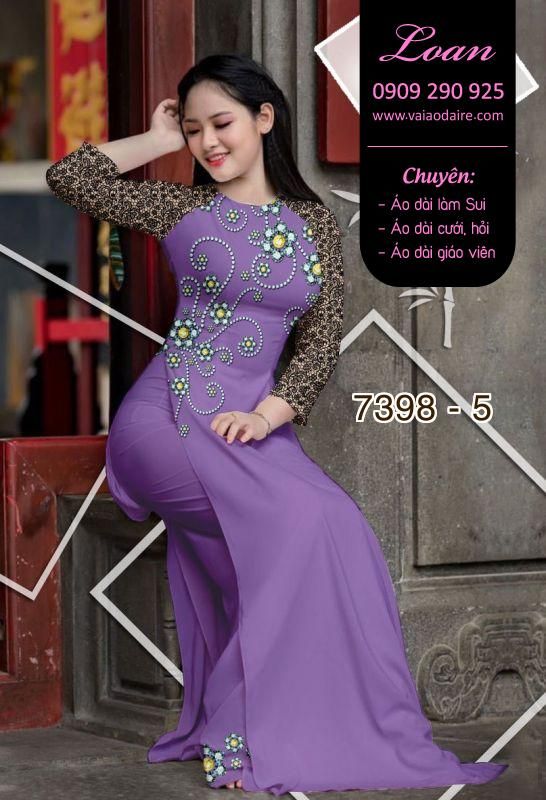 Vải áo dài hoa văn đá quí Vải áo dài hoa văn đá quí
