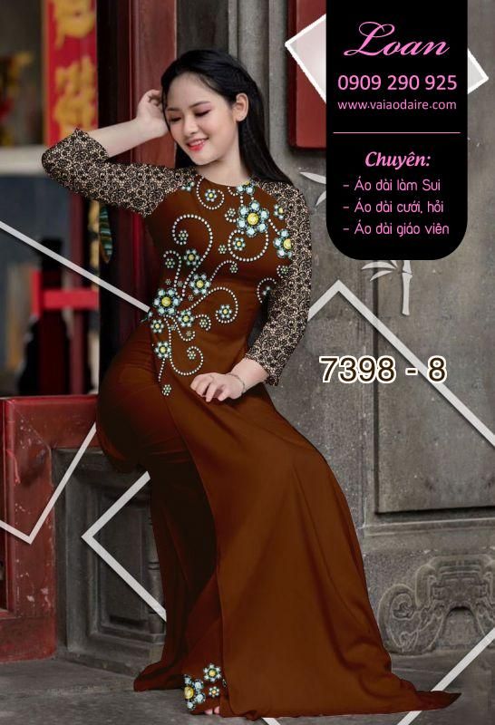 Vải áo dài hoa văn đá quí Vải áo dài hoa văn đá quí