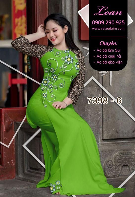 Vải áo dài hoa văn đá quí Vải áo dài hoa văn đá quí