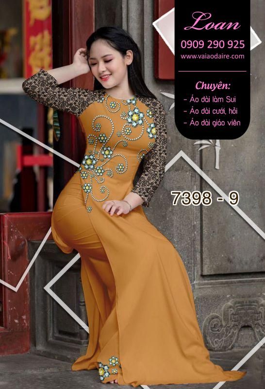 Vải áo dài hoa văn đá quí Vải áo dài hoa văn đá quí