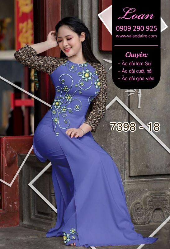 Vải áo dài hoa văn đá quí Vải áo dài hoa văn đá quí