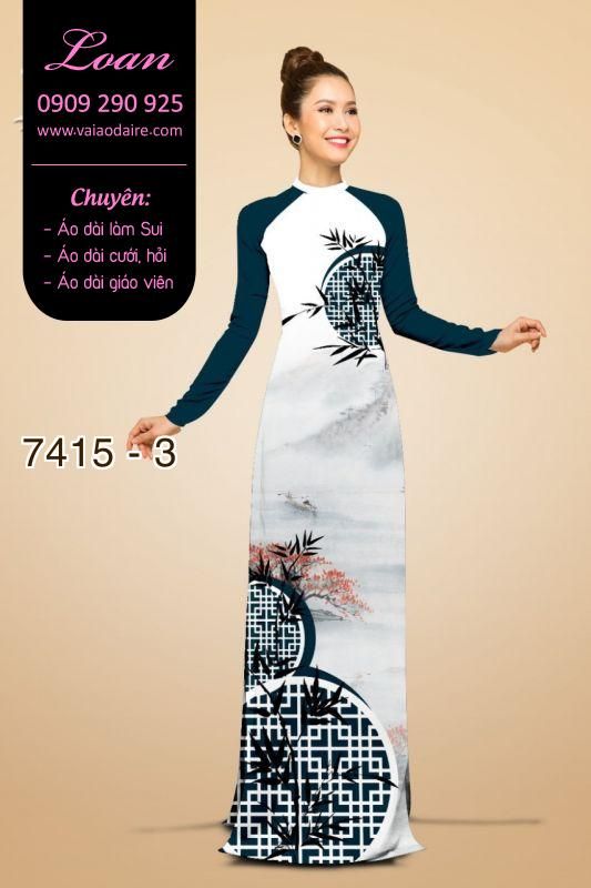 Vải áo dài lá trúc