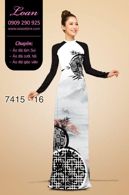 Vải áo dài lá trúc