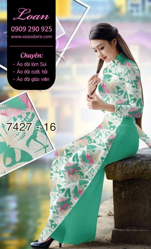 Vải áo dài hoa nhí