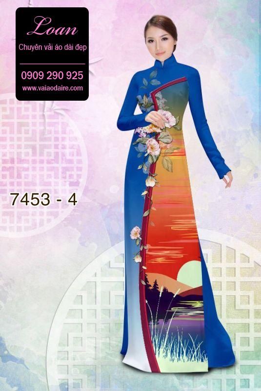 Vải áo dài phong cảnh
