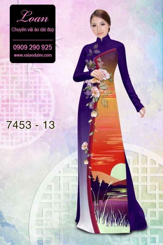 Vải áo dài phong cảnh