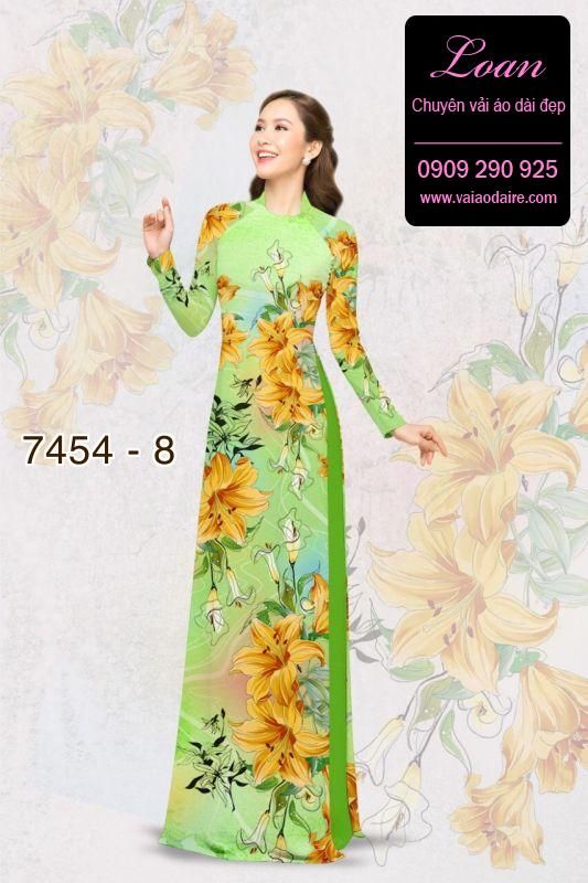 Vải áo dài hoa nhỏ