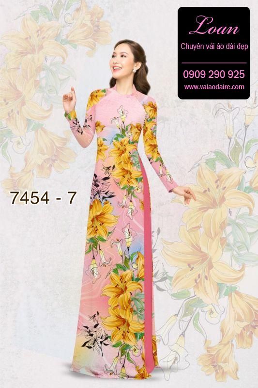 Vải áo dài hoa nhỏ