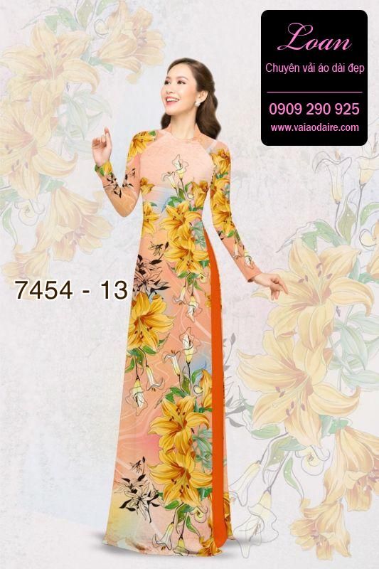 Vải áo dài hoa nhỏ