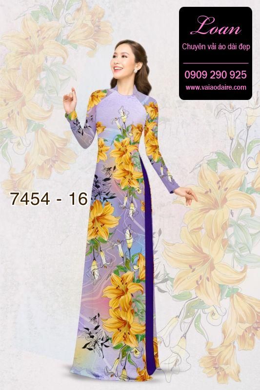 Vải áo dài hoa nhỏ